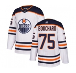 Youth Adidas Edmonton Oilers #75 Evan Bouchard Authentic White Away NHL Jersey