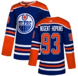 Youth Adidas Edmonton Oilers #93 Ryan Nugent-Hopkins Royal Blue NHL Alternate Jersey