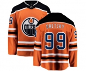 Youth Edmonton Oilers #99 Wayne Gretzky Fanatics Branded Orange Home Breakaway NHL Jersey