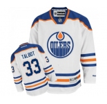 Youth Reebok Edmonton Oilers #33 Cam Talbot Authentic White Away NHL Jersey
