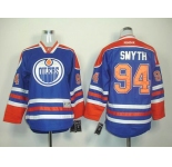 youth nhl jerseys edmonton oilers #94 smyth lt.blue