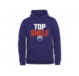 Edmonton Oilers Royal Top Shelf Pullover Hoodie