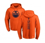 NHL Adidas Edmonton Oilers #17 Jari Kurri Orange One Color Backer Pullover Hoodie