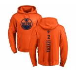 NHL Adidas Edmonton Oilers #2 Andrej Sekera Orange One Color Backer Pullover Hoodie