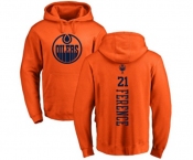 NHL Adidas Edmonton Oilers #21 Andrew Ference Orange One Color Backer Pullover Hoodie