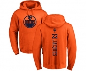 NHL Adidas Edmonton Oilers #22 Jean-Francois Jacques Orange One Color Backer Pullover Hoodie