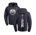 NHL Adidas Edmonton Oilers #5 Mark Fayne Navy Blue Backer Pullover Hoodie