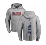 NHL Adidas Edmonton Oilers #67 Benoit Pouliot Ash Backer Pullover Hoodie