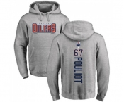 NHL Adidas Edmonton Oilers #67 Benoit Pouliot Ash Backer Pullover Hoodie