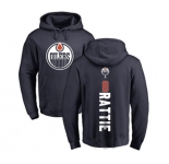NHL Adidas Edmonton Oilers #8 Ty Rattie Navy Blue Backer Pullover Hoodie