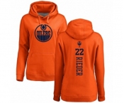 NHL Women Adidas Edmonton Oilers #22 Tobias Rieder Orange One Color Backer Pullover Hoodie