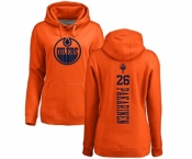 NHL Women Adidas Edmonton Oilers #26 Iiro Pakarinen Orange One Color Backer Pullover Hoodie