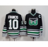 Hartford Whalers #10 Ron Francis Black CCM Throwback Stitched NHL Jersey