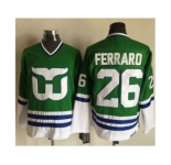 Hartford Whalers #26 Ray Ferraro Green CCM Throwback Stitched NHL Jersey