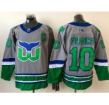 Mens Nhl Hartford Whalers #10 Francis Gray 2021 Reverse Retro Alternate Adidas Jersey