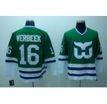 nhl hartford whalers #16 verbeek ccm green