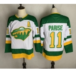 Men's Minnesota Wild #11 Zach Parise Authentic Green 2021 New Hockey Jersey