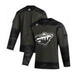 Men's Minnesota Wild 2019 Veterans Day Authentic Practice Hockey Jersey Camo