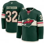 Men's Minnesota Wild #32 Filip Gustavsson Green Home Stitched Hockey Jersey