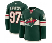 Men's Minnesota Wild #97 Kirill Kaprizov Green 2024-25 Home Stitched Hockey Jersey