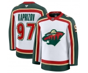 Men's Minnesota Wild #97 Kirill Kaprizov White 2025 25th Anniversary Stitched Hockey Jersey