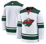 Men's Minnesota Wild Blank White 2024-25 Away Stitched Hockey Jersey