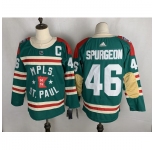 Men's Minnesota Wild Matt #46 Jared Spurgeon Green 2021 Winter Classic Authentic Player Jersey