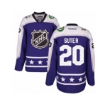 Men's Reebok Minnesota Wild #20 Ryan Suter Authentic Purple Central Division 2017 All-Star NHL Jersey