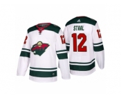 Men's adidas 2017-2018 Season Minnesota Wild #12 Eric Staal Away Jersey