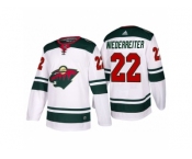 Men's adidas 2017-2018 Season Minnesota Wild #22 Nino Niederreiter Away Jersey