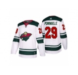 Men's adidas 2017-2018 Season Minnesota Wild #29 Jason Pominville Away Jersey