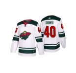 Men's adidas 2017-2018 Season Minnesota Wild #40 Devan Dubnyk Away Jersey