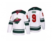 Men's adidas 2017-2018 Season Minnesota Wild #9 Mikko Koivu Away Jersey