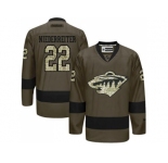 Minnesota Wild #22 Nino Niederreiter Green Salute to Service Stitched NHL Jersey
