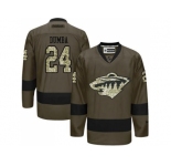 Minnesota Wild #24 Matt Dumba Green Salute to Service Stitched NHL Jersey