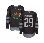 Minnesota Wild #29 Jason Pominville Black 1917-2017 100th Anniversary Stitched NHL Jersey