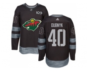Minnesota Wild #40 Devan Dubnyk Black 1917-2017 100th Anniversary Stitched NHL Jersey