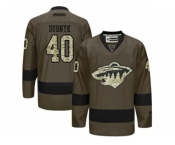 Minnesota Wild #40 Devan Dubnyk Green Salute to Service Stitched NHL Jersey