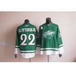 nhl jerseys minnesota wild #22 clutterbuck green[2011 new]