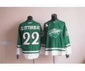 nhl jerseys minnesota wild #22 clutterbuck green[2011 new]
