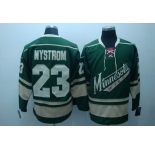 nhl jerseys minnesota wild #23nystrom green