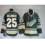 nhl jerseys minnesota wild 25# belanger green