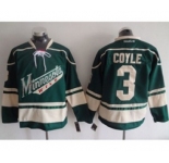 nhl jerseys minnesota wild #3 coyle green[Stitched][coyle]
