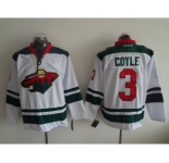 nhl jerseys minnesota wild #3 coyle white[coyle]
