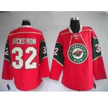 nhl jerseys minnesota wild 32# backstrom red