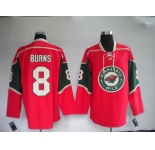 nhl jerseys minnesota wild 8# burns red