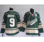 nhl jerseys minnesota wild 9# koivu gree