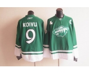 nhl jerseys minnesota wild #9 koivu green[2011 new]