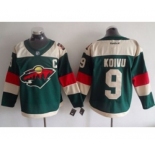 nhl jerseys minnesota wild #9 koivu green[patch C]