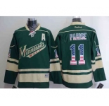 nhl jerseys minnesota wilds #11 parise green[national flag version][patch A]